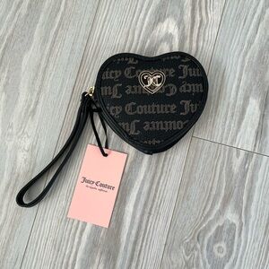 Juicy Couture Black Heart Wristlet